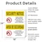 Signmission Knives Weapons Banned Bilingual OSHA Security Notice Sign, Plastic, 18in W x 24in L, 2PK OS-2PACK-SN-P-1824-L-11555 - alternate 3